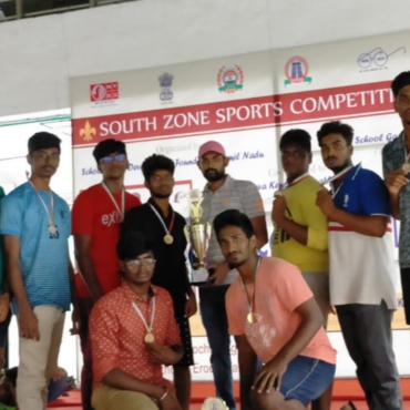 BEC sports club Boys Kabaddi team won 1st place in School Games Development Federation of India (SGDFI) organized South zone sports competition 2020-2021 KABADDI Tournament @ Texvalley, Chithode on 08.08.2021.